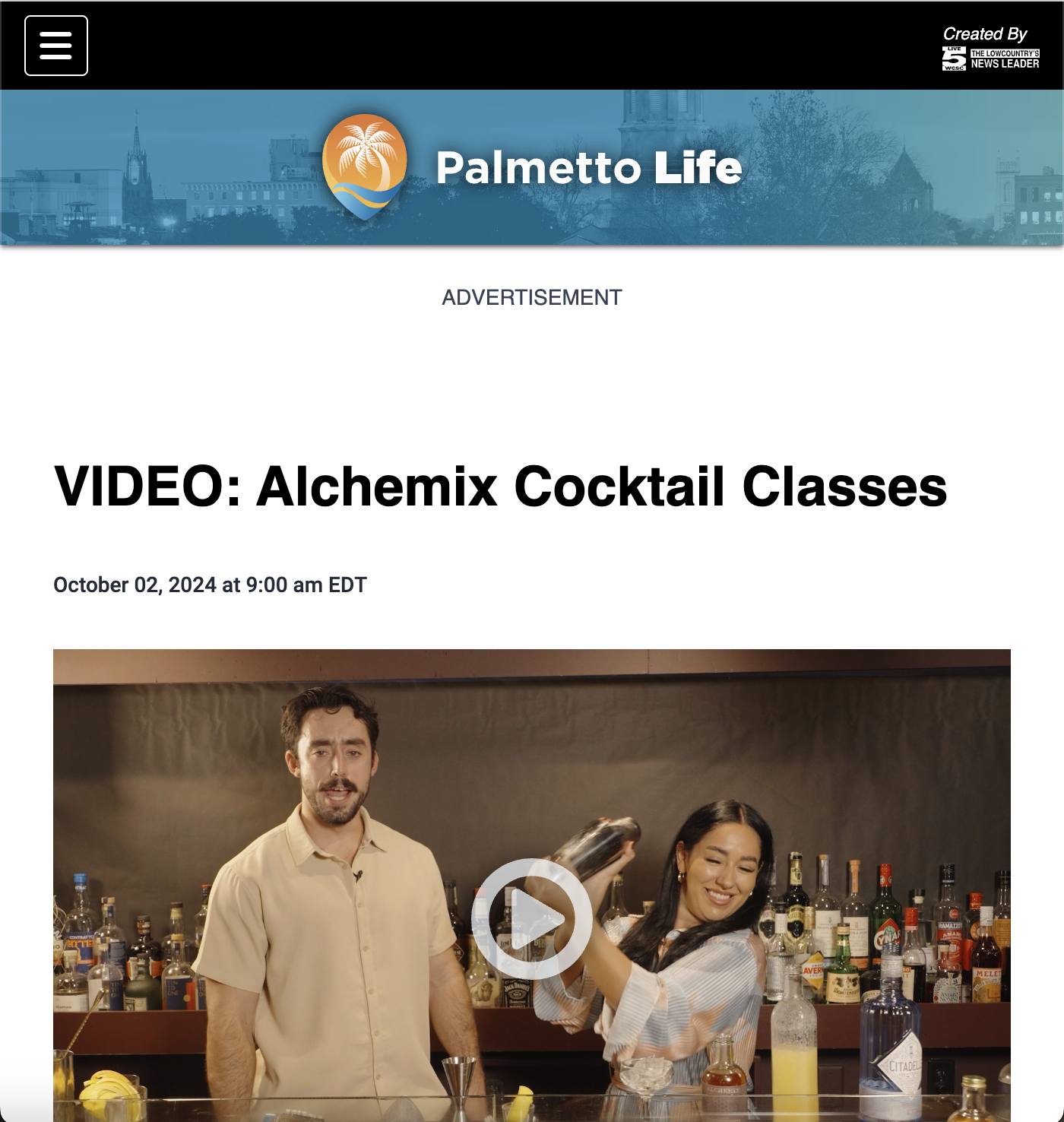 Palmetto Life TV video about Sip History